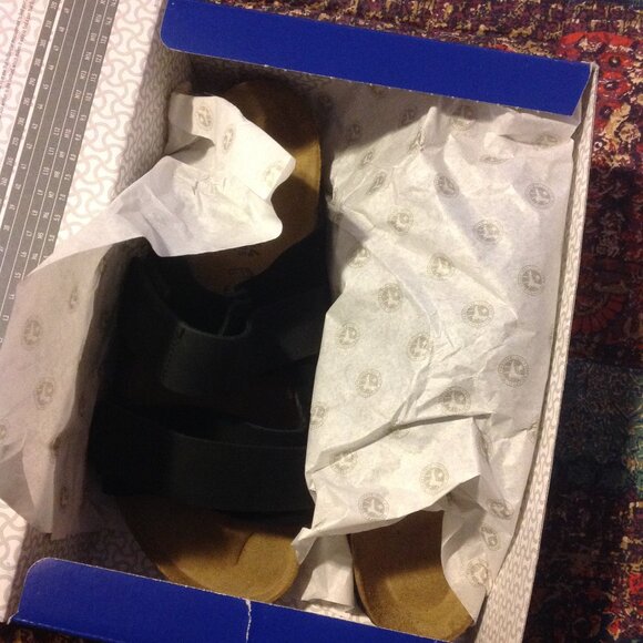 Birkenstock Men's Black Regular Fit Uji Slip On Sandals-USA size 11M- New in Box - Picture 8 of 10